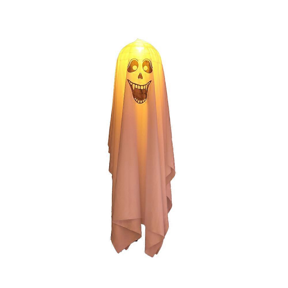 Warm String Lighted Realistic Size Ghosts, Light-Up Ghosts with Spooky Light Up Function for Haunted Atmosphere, Easy Installation Standing Ghost