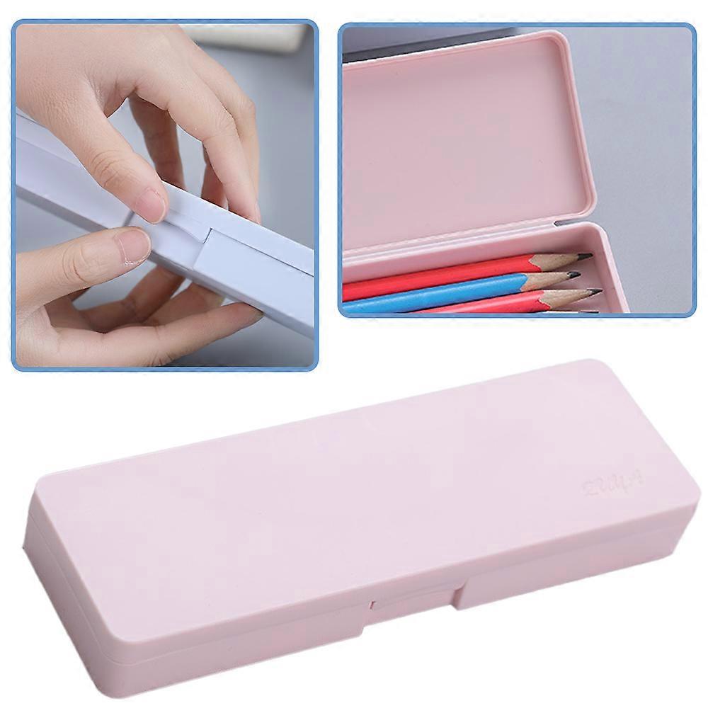 Frosted Surface Clear Thin Rectangle Containers, Stackable Design Durable Plastic Material For Keeping Items Organized At Your Desk Or On The Go