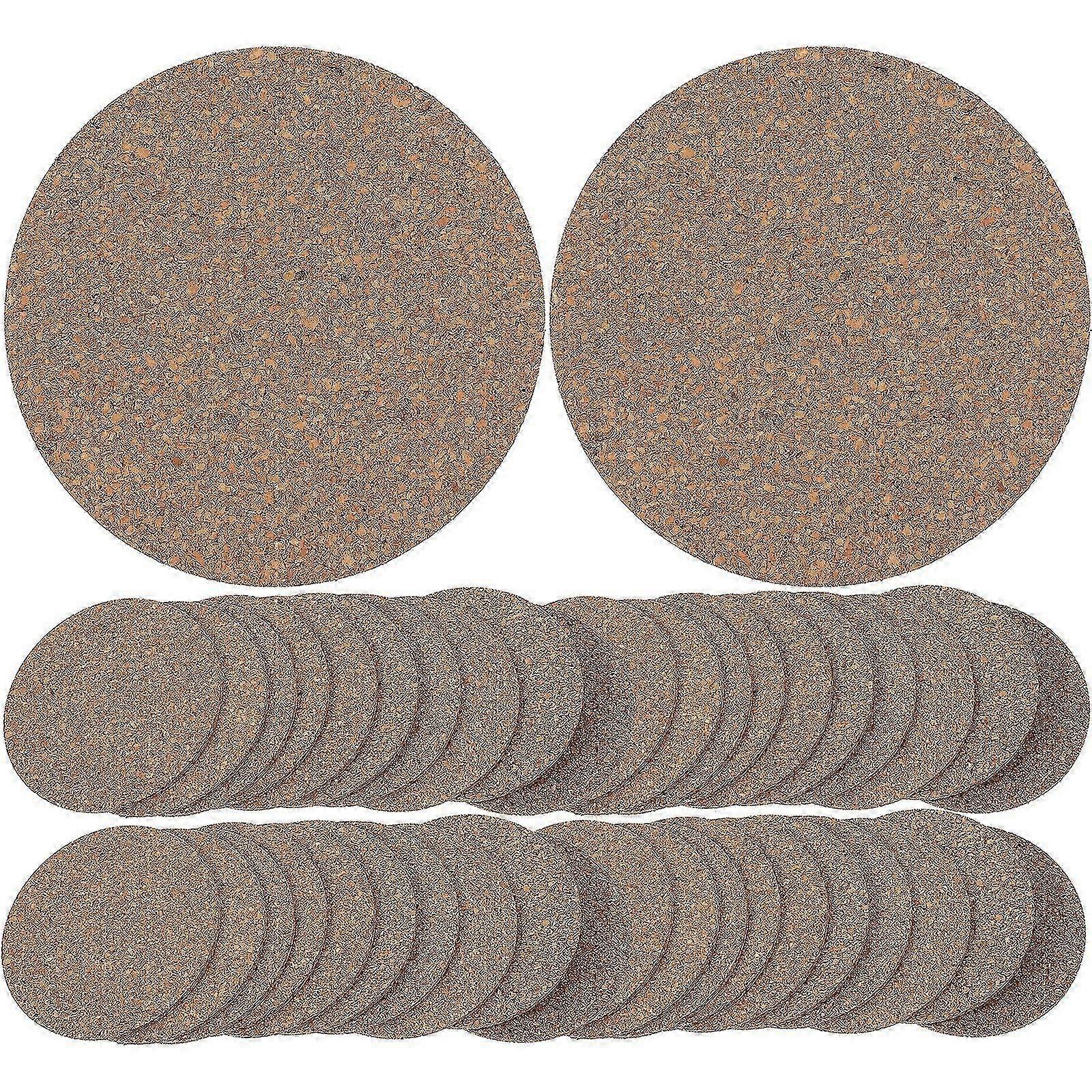 50pcs Round Heat-resistant Cork Coasters for Drinks