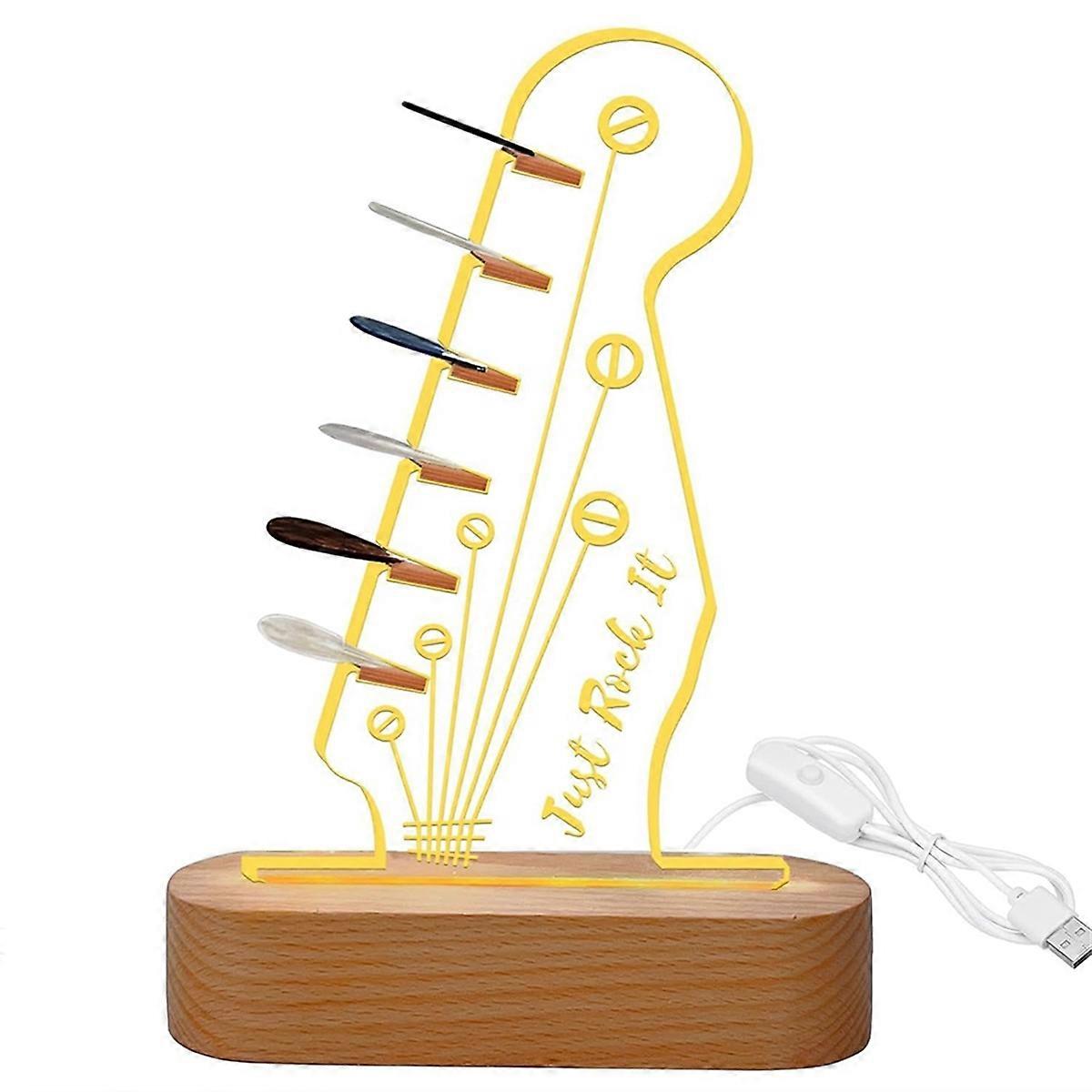 Guitar Pick Display,Luminous Pick Storage Rack Oval Base