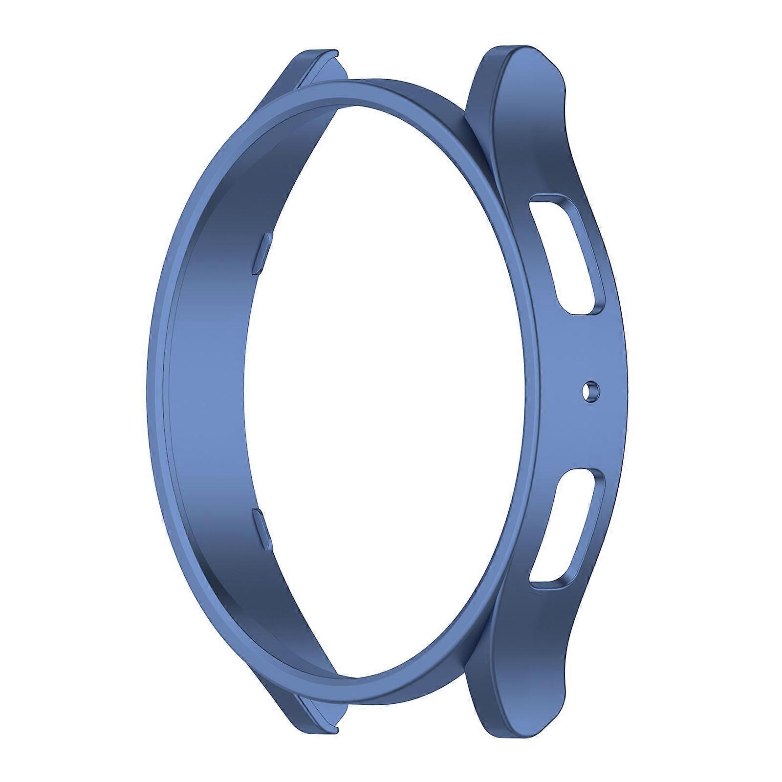 Watch 6 40mm/44mm Ekran Koruyucu için Kılıf, Her Yerde PC Kapağı Saat Ekranı Koruyucu Kılıf Mavi