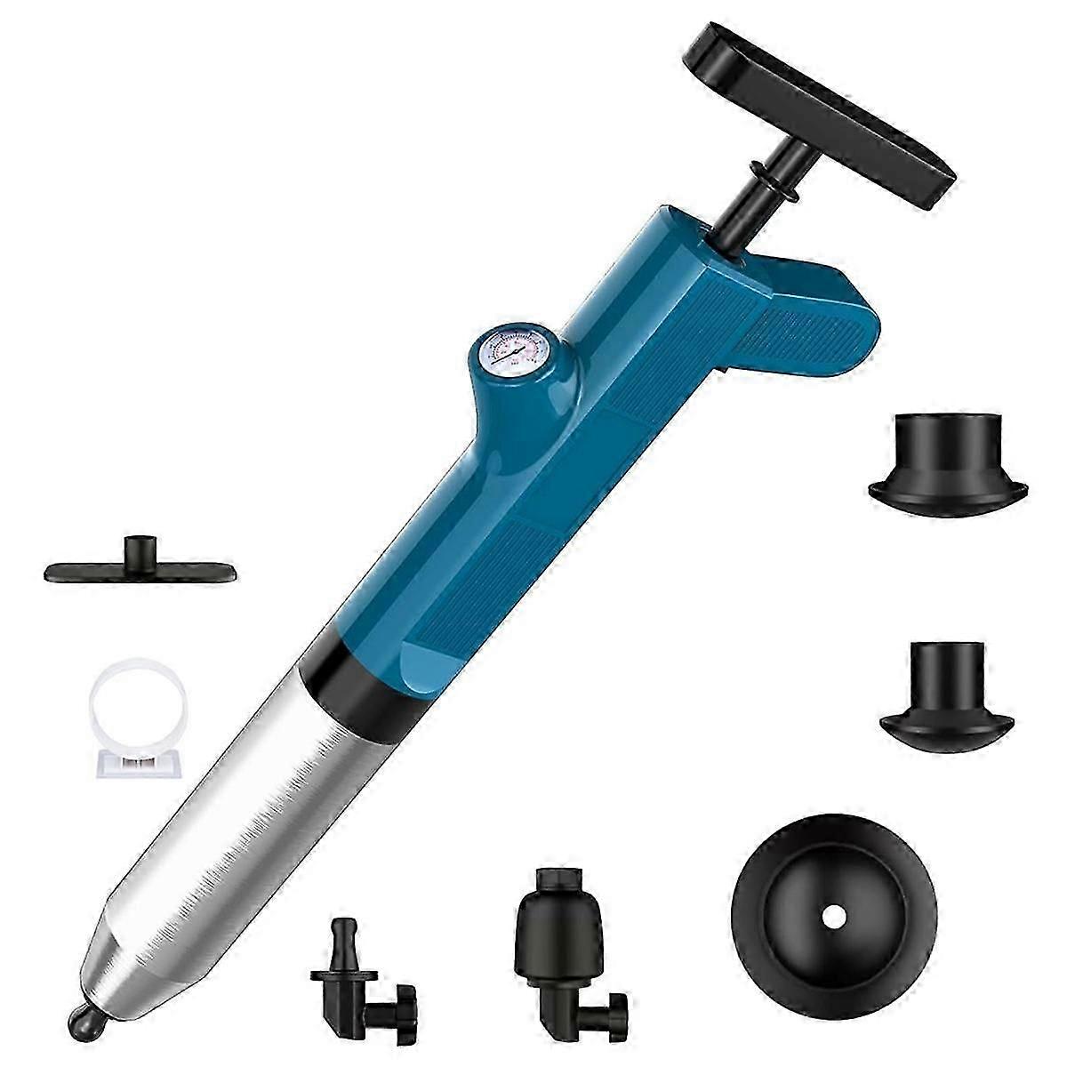Toilet Plunger Set, High Pressure Air Plunger Drain Clog Remover, Sink Plungers for Bathroom, Toile