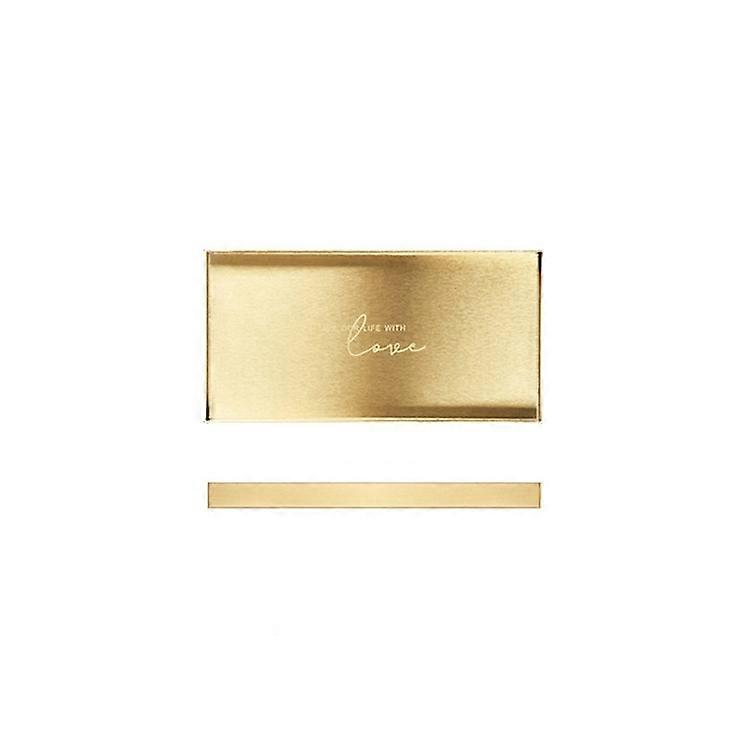 Geometric Gold Stainless Steel Storage Tray Holder S Rectangle