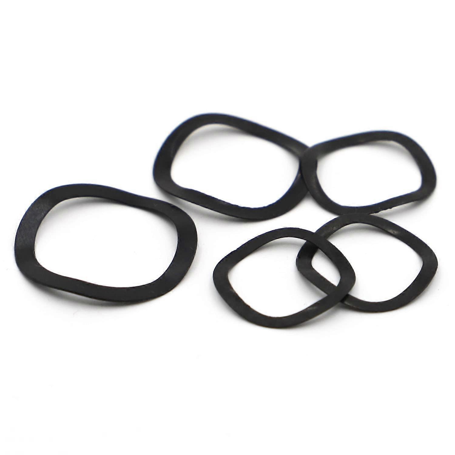 50pcs Wave Washers Spring Washer DIN137B Black Steel 65MN M3 to M50 Sizes for M6x12 Applications
