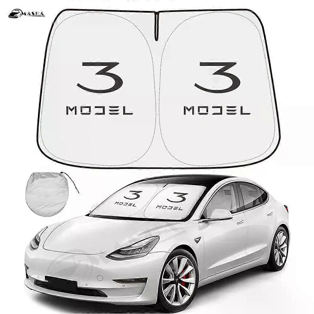For Tesla Model Y 3 2016-2024 Model 3 higland 2024 Car Windshield Sun Shade Sunshade Sun Visor Protector Foldable Blocks UV Rays