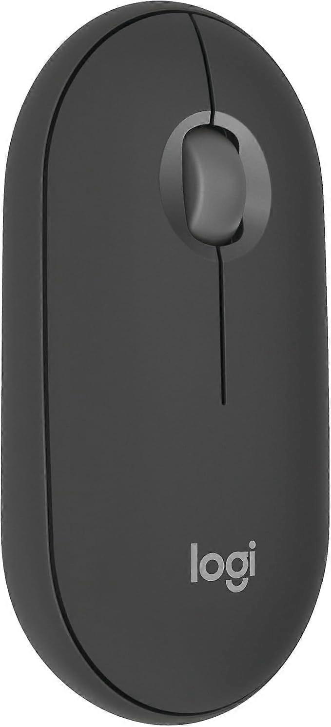 Logitech Pebble Mouse 2 M350s, Thin, Light, Customizable, Quiet Click, Easy Switching, Windows, macOS, iPadOS, Android, ChromeOS - Graphite