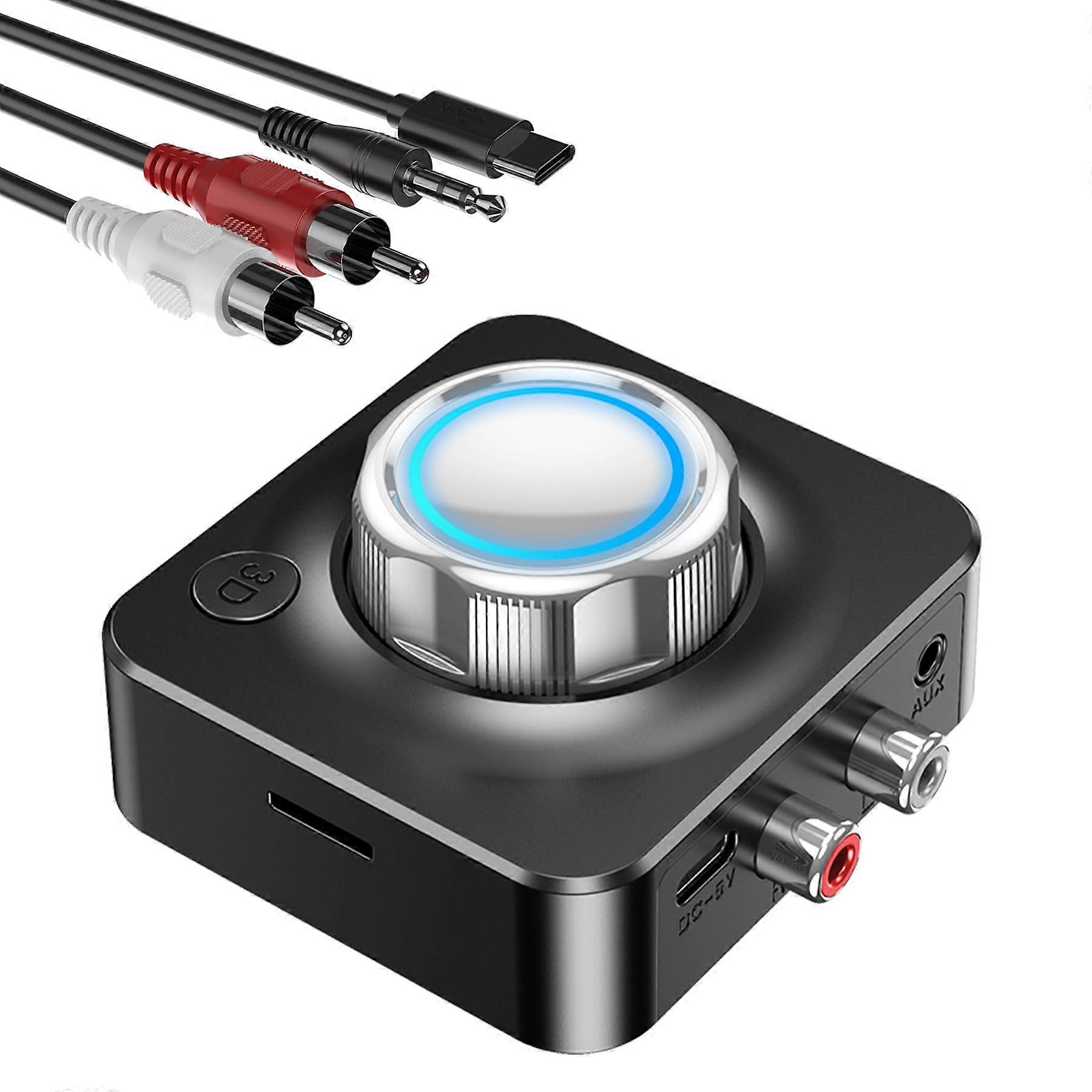 Bluetooth Receiver For Home Stereo System, 3D Surround Sound, Low Latency Hi-Fi, TF Card and AUX Input