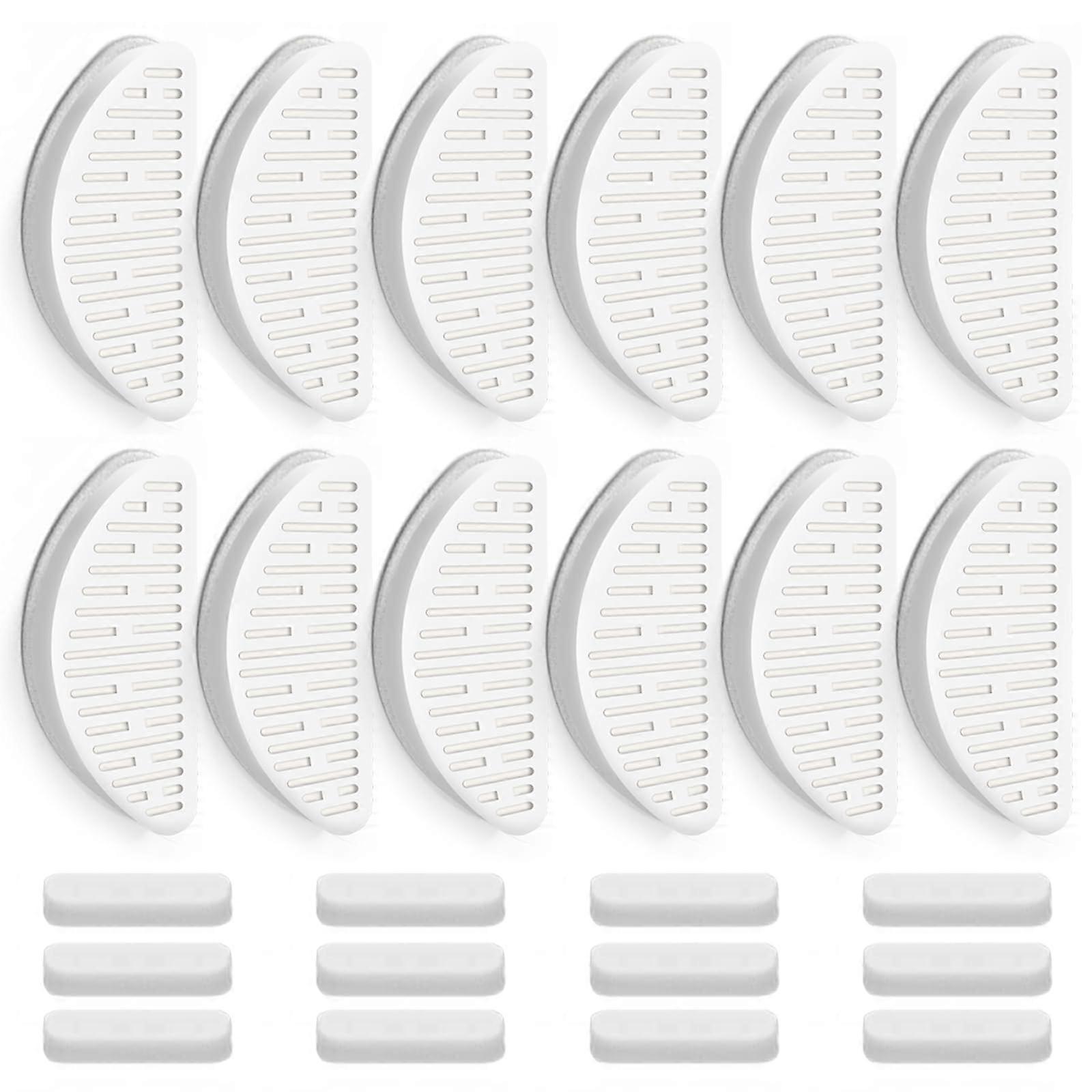 UAHpet Cat Water Fountain Filter 12 Pack with 12 Spare Sponges for 67oz/2L Automatic Pet Fountain System