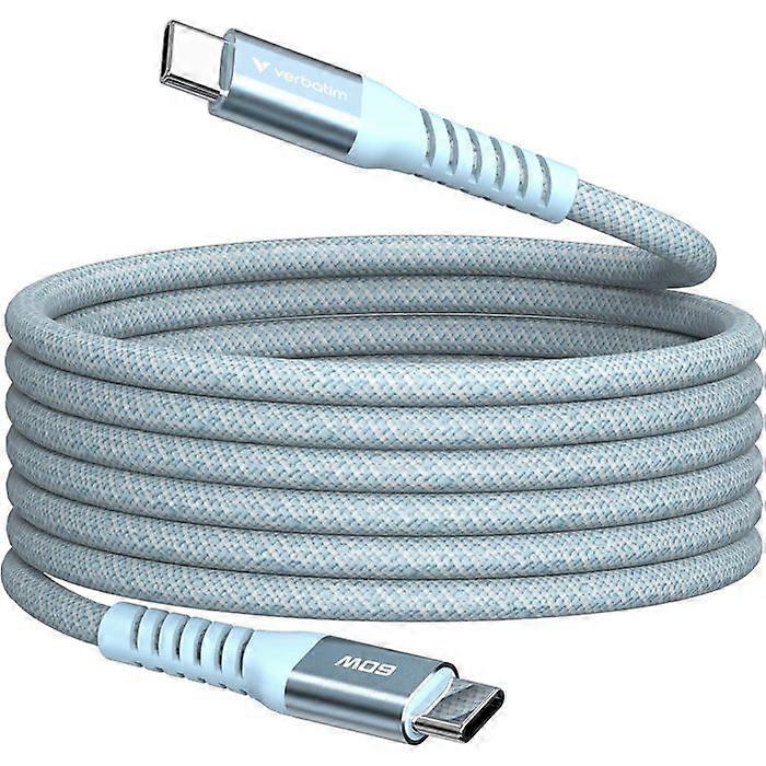 CABLE USB-C/USB-C 60W VERBATIM AZUL