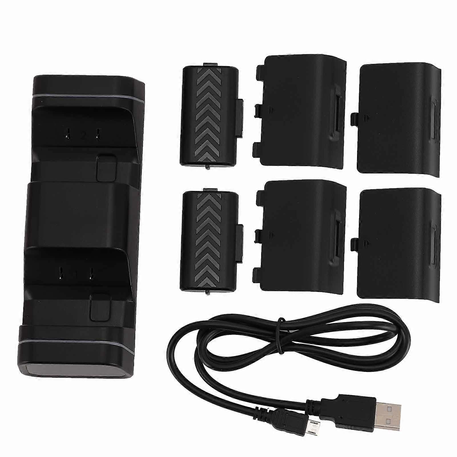 Station Fast Indicator Light DC 2.4V 2x350mA Output Game Controller Dual Charging Dock for Series S X One S X