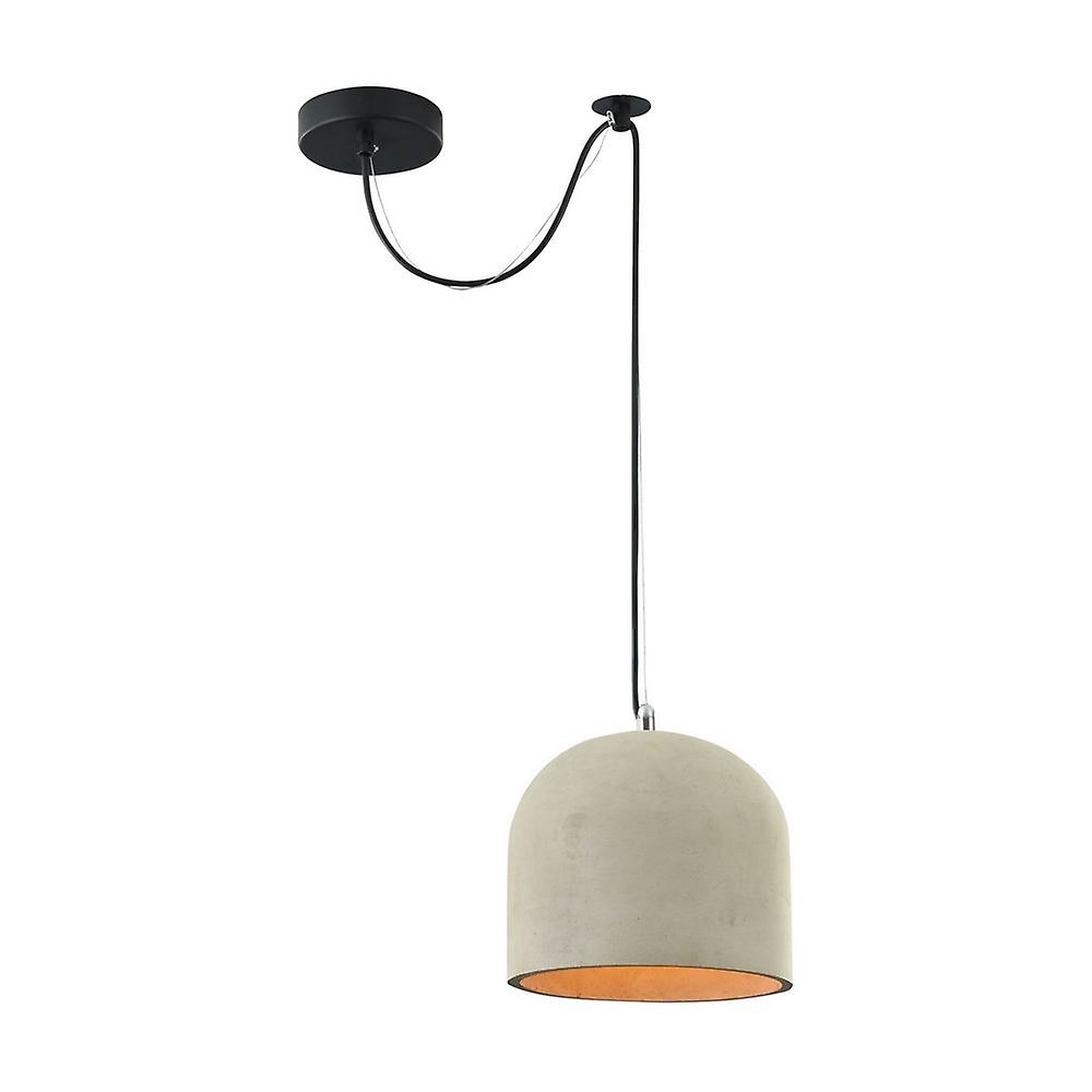 Broni Dome Ceiling Pendant Lamp Black, 1 Light, E27