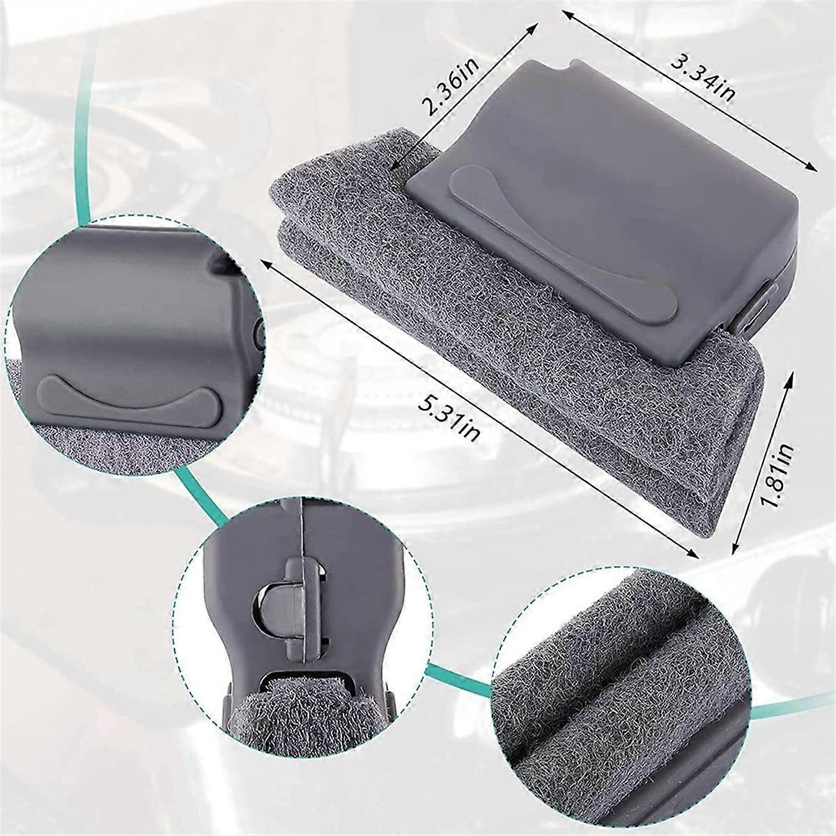 Magic Window Track Cleaner Tool Set ,Window Groove Cleaning Brush Tools Set