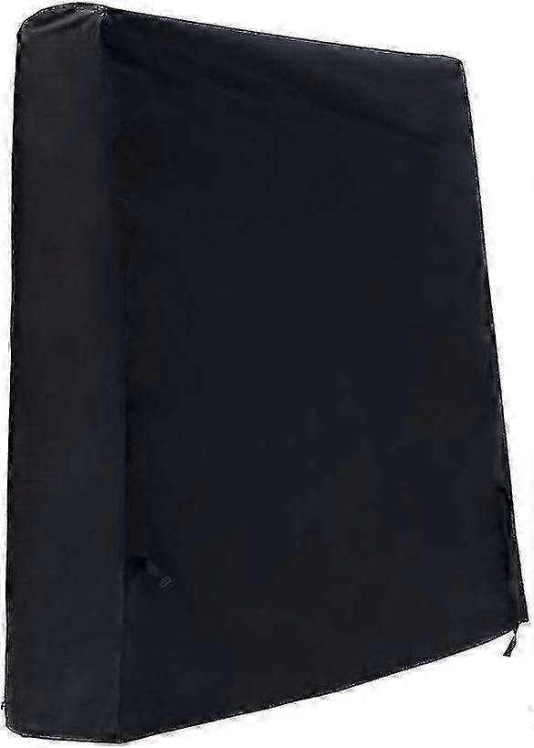 防水卓球テーブルカバー屋外卓球テーブルカバー420dオックスフォードクロスブラック(165 x 70