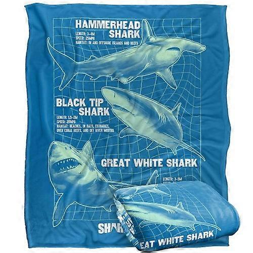 Shark Week Stats Blanket