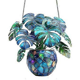 Acrylic Window Pendant - Bottle Green Water 2D Home Decoration Craft, Unique Decor