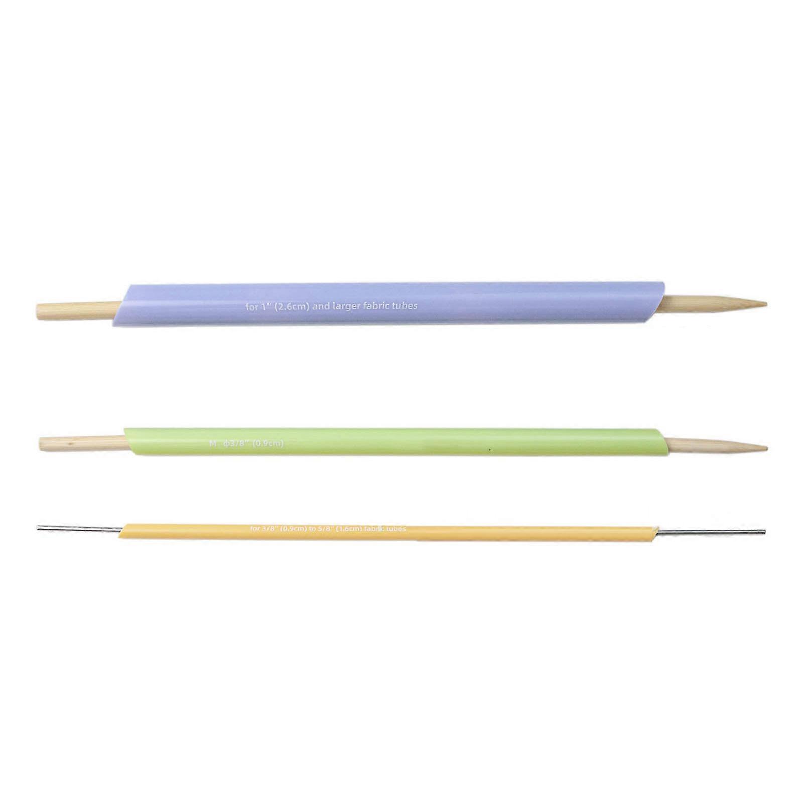 Fabric Tube Turners Set,3 Count,Convenient Sewing Tool for DIY Scrunchies Professional Sewing Collection Assorted Size
