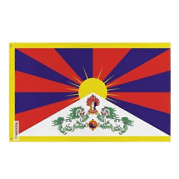 Flag - Tibet - 60 x 90 cm - Polyester - Double-sided print - Iron eyelets