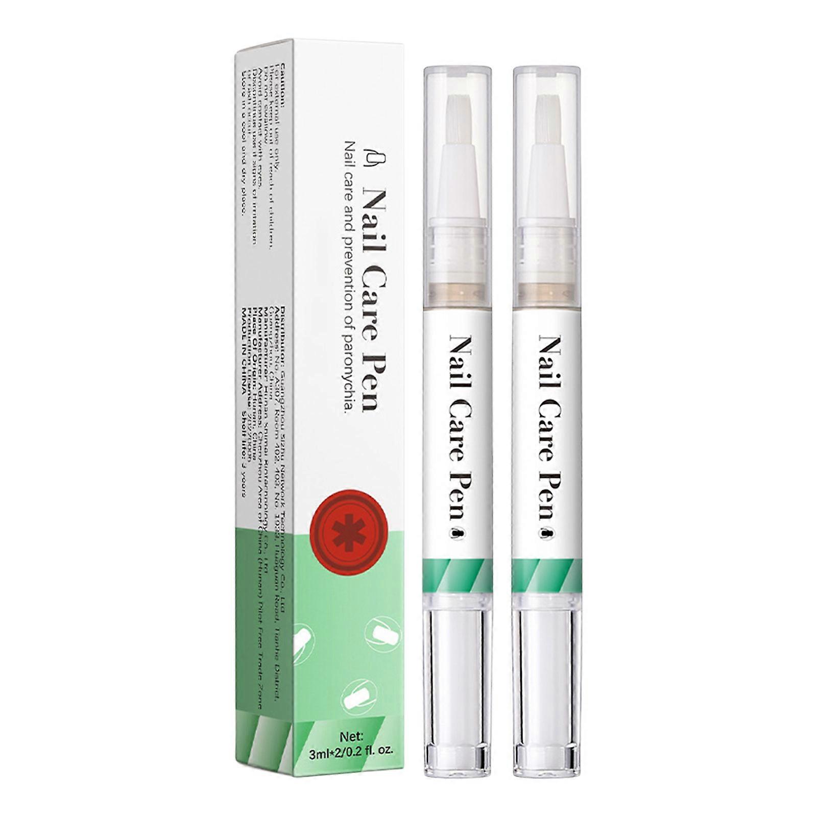 2 Teile / Set Nagelpflegestift Nagelhautöl Stift Stift für gepflegte Fingernägel und Zehennägel Nagelwachstumsöl einfach zu verwenden