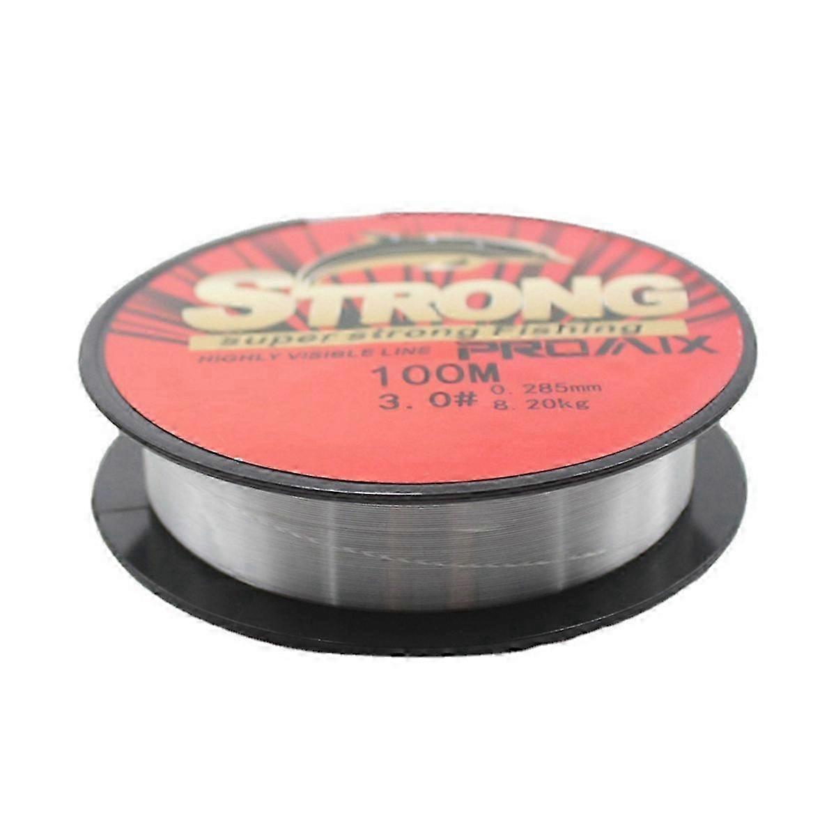 100m Transparent Nylon Fishing Line Fishing Line Red Main Line Sub-Line Fishing Line Line Number 0.8