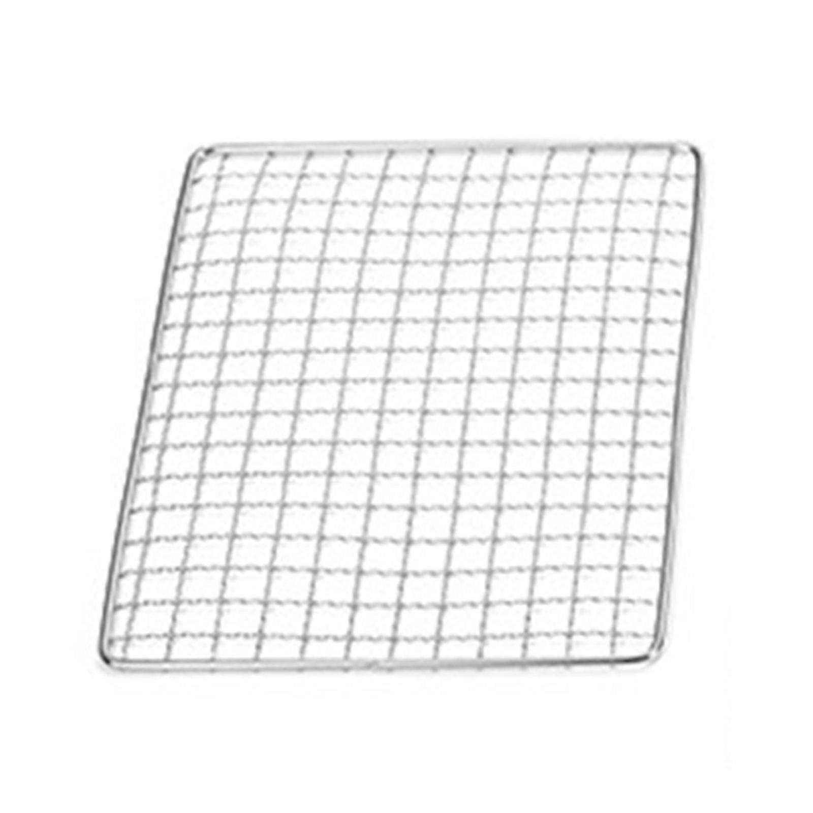 Barbecue Grill Net Charcoal Stainless Steel Mesh Rack for Camping Garden