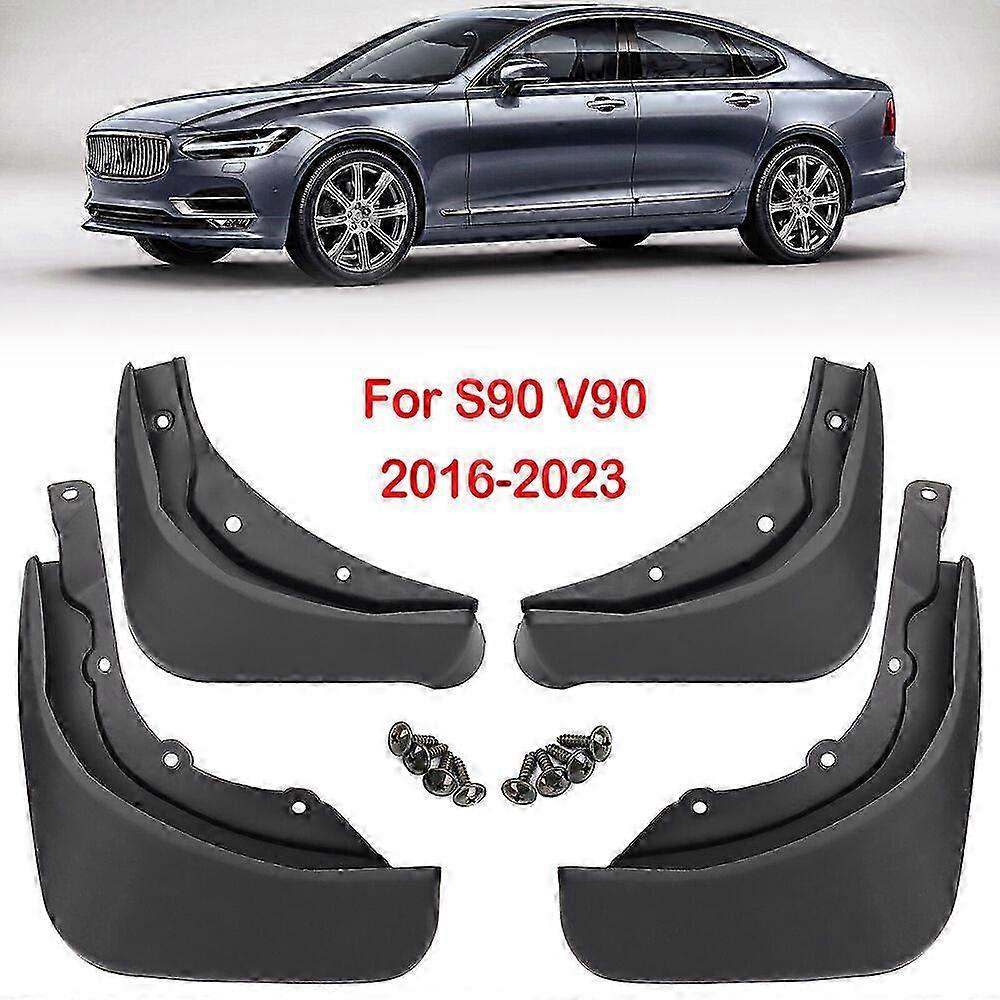 Applies to 4pc Front Rear Mud Flaps Splash Guard Mudguard Cover For VOLVO S90 V90 2016-2023