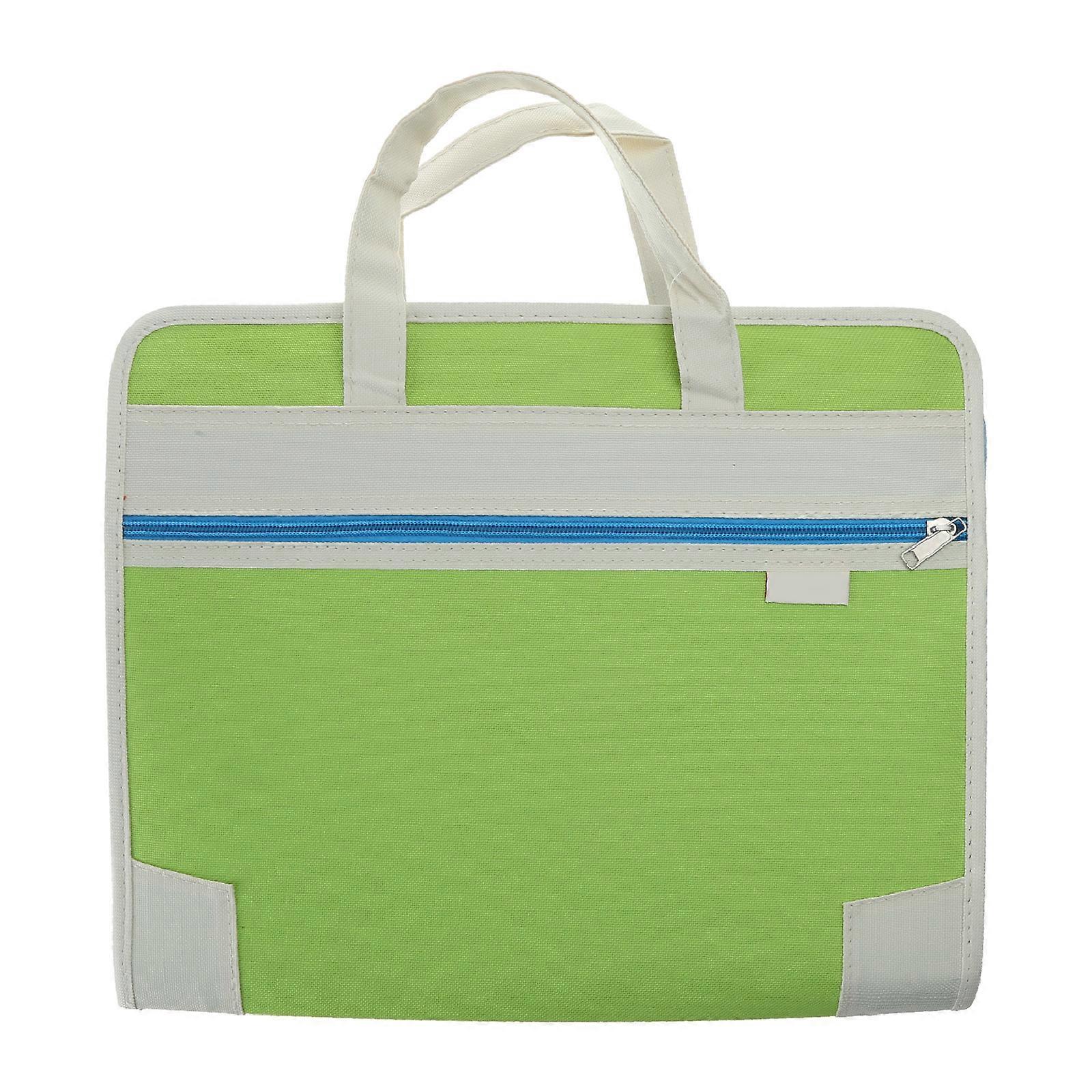 תיקיית אקורדיון עם 13 כיסים, תיקיית מארגן קבצים A4, תיקיית קנבס מתרחבת, תיקיית מסמכים, שקית קבצים מתרחבת עם תוויות, ירוקה