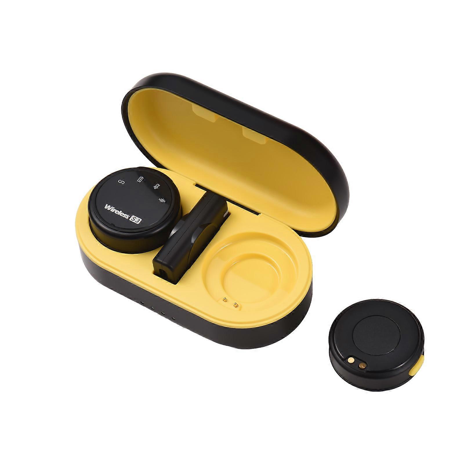 Wireless Lavalier Microphone Dual Microphone Magnetic Suction Wearing Noise Reduction No Delay Type-C with Rechargeable Charging Case for Mobile Phon