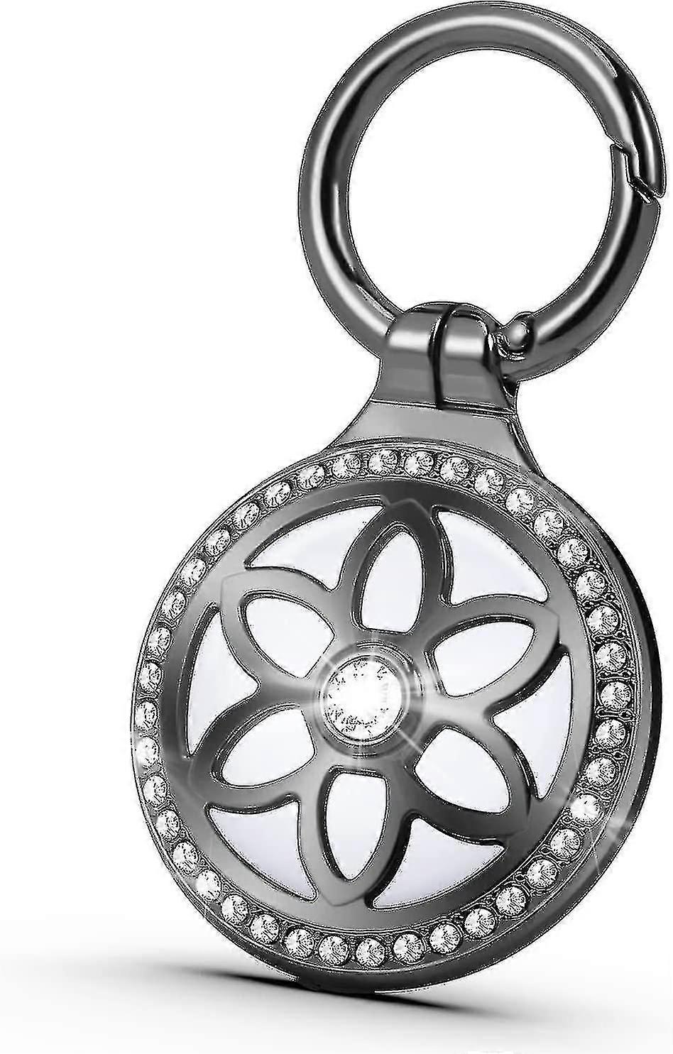 Metal Keychain Case for Apple AirTag, Protective Holder with Key Ring (AirTag Not Included)