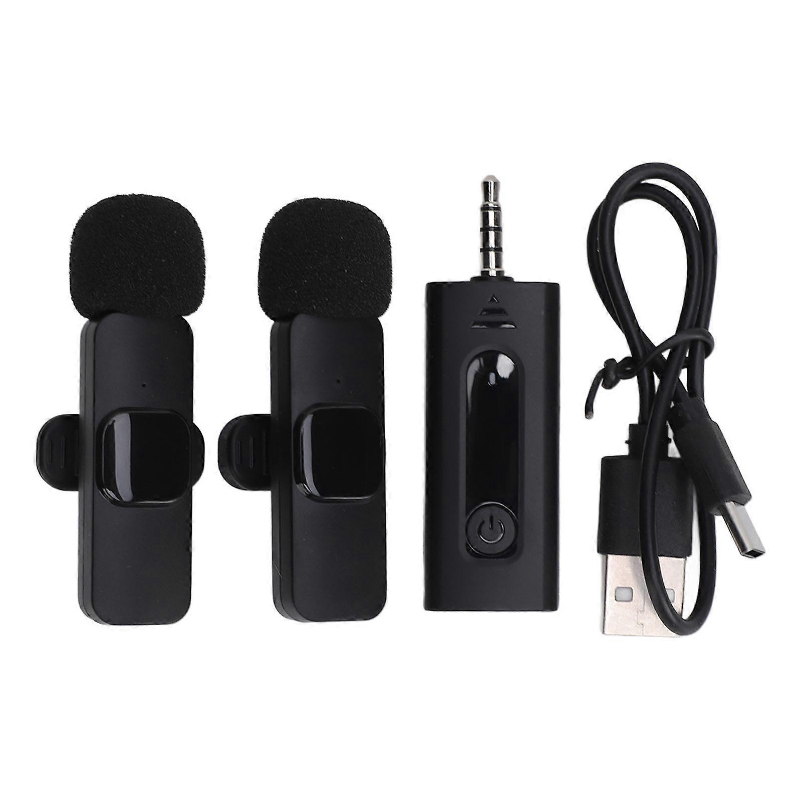 Compact Lavalier Microphone - Noise Cancelling, Plug & Play for Camera, Laptop, Phone