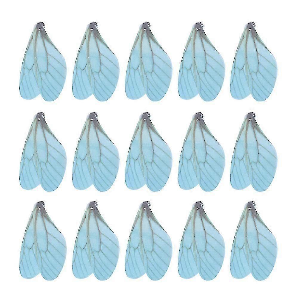 50Pcs DIY Handmade Simulated Dragonfly Wings Decors Cloth Art Dragonfly Wings Craft for Decor(As Shown)