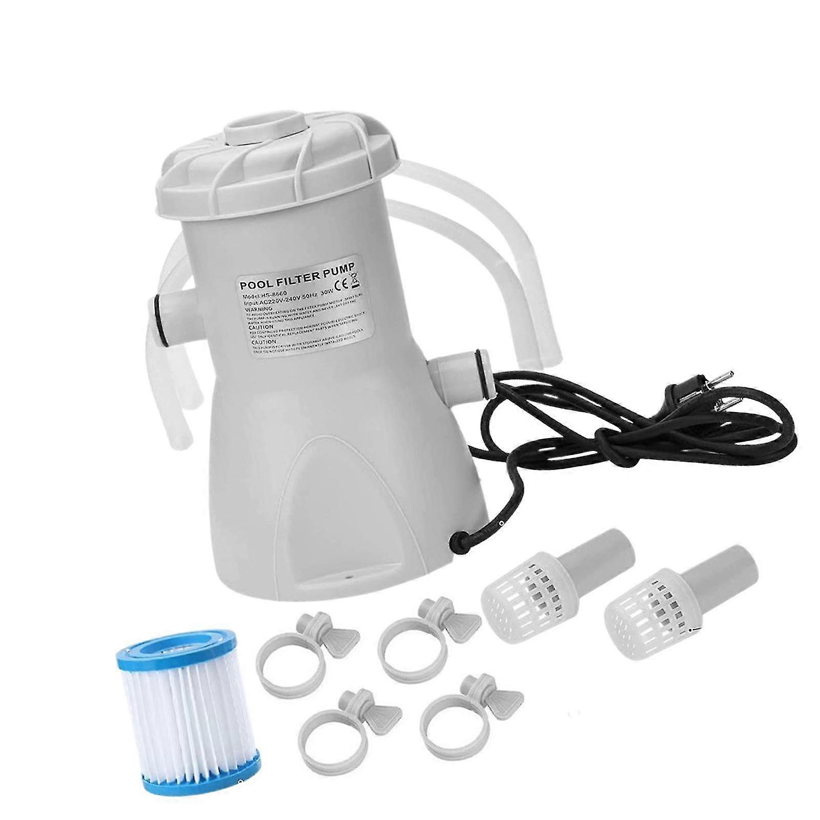 Premium 800 Gallon Filter Pump for Above Ground Pools with EU Plug, Suitable for Various Pool Brands