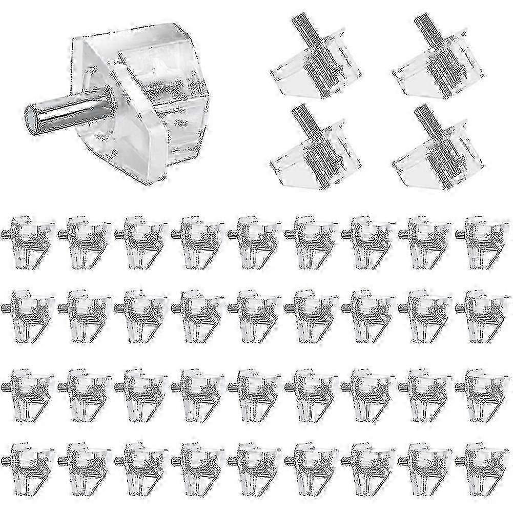 20 Pieces 3mm Clear Support Pegs for Cabinet Shelves, Compatible with Various Furniture Types - Buy Now!