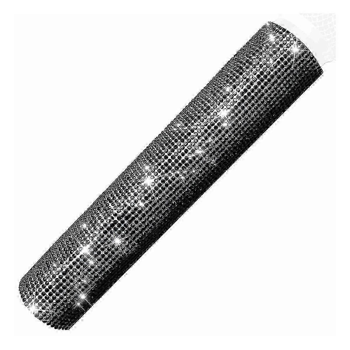 Kryt rukoväte mikrofónu, Sparkly Bling Rhinestones Puzdro rukoväte mikrofónu pre párty a televíznu šou, pre väčšinu bezdrôtových mikrofónov