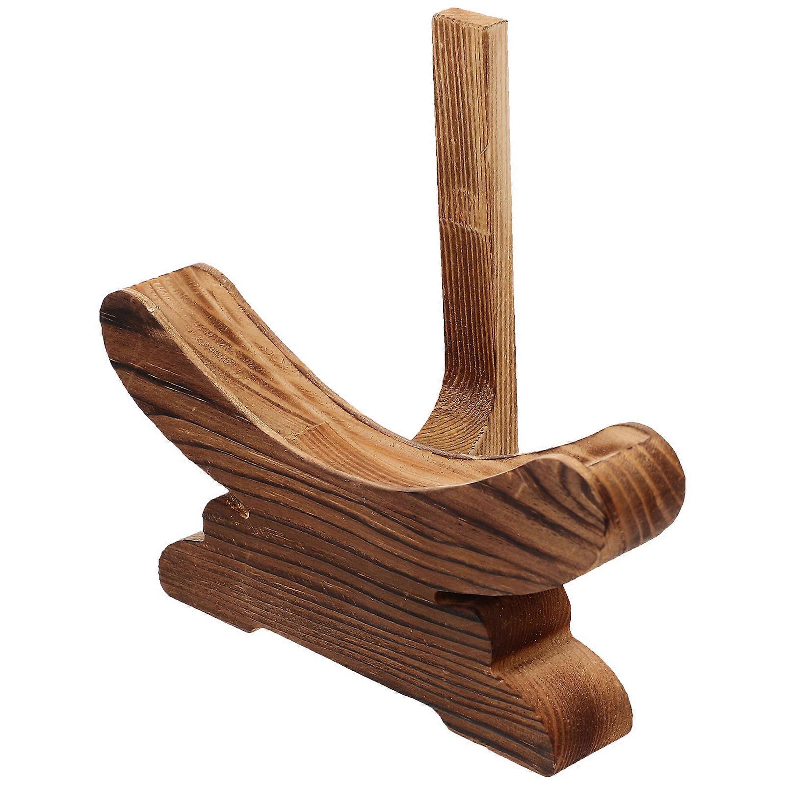 Dish Stand for Display, Elegant Wood Bracket for Home Use, Strong Material Quality