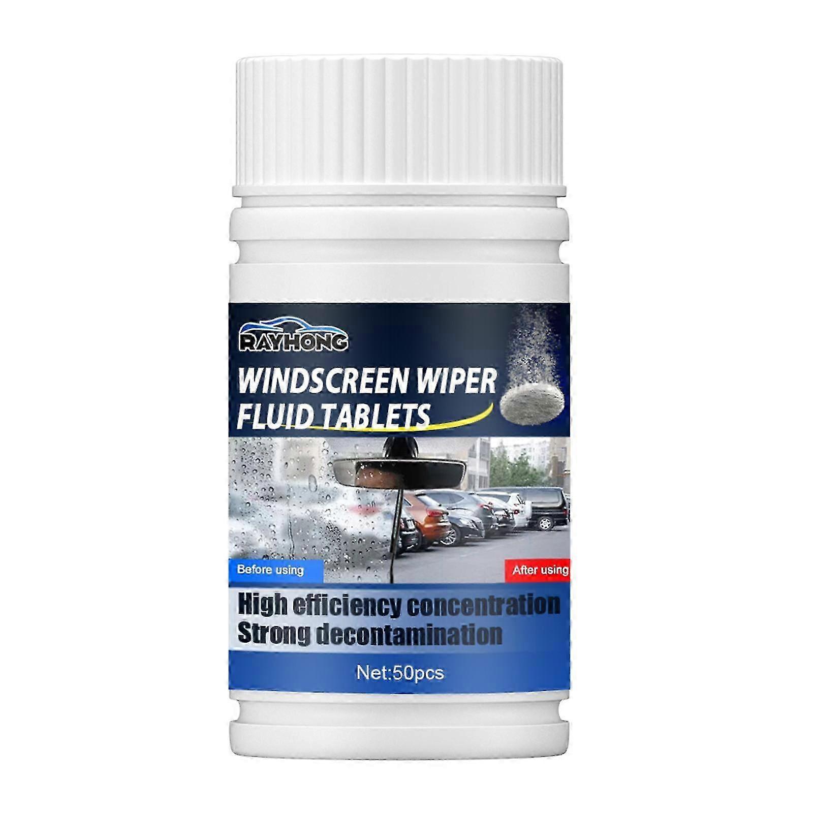 2025 50Pcs Washer Fluid Tablets Wiper Concentrate Windshield 1 Pack