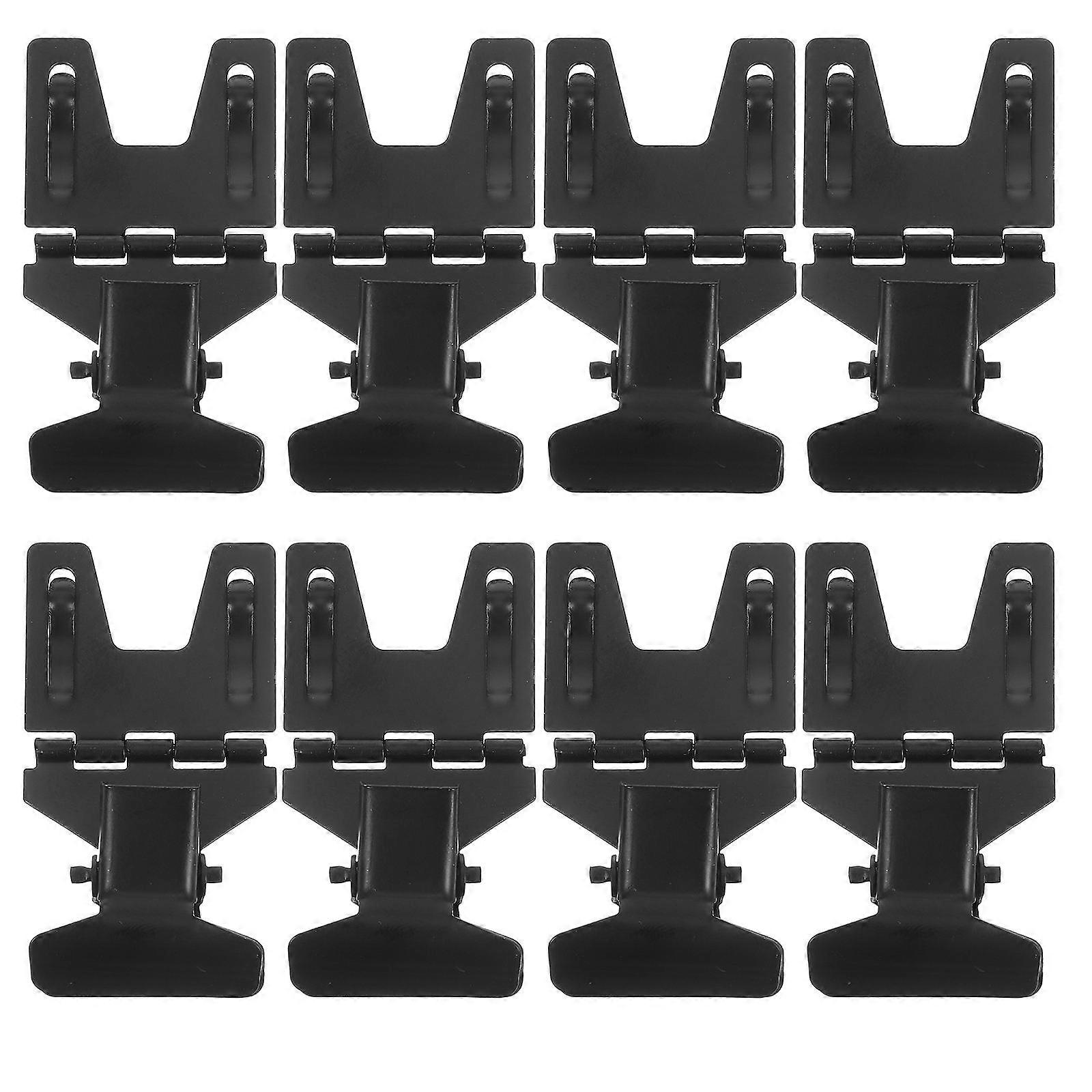 Retail Signs Clamp Rectangular Black Metal Clip Sign Stand Holder For Product Display And Shelf Price Tagging 10Pack