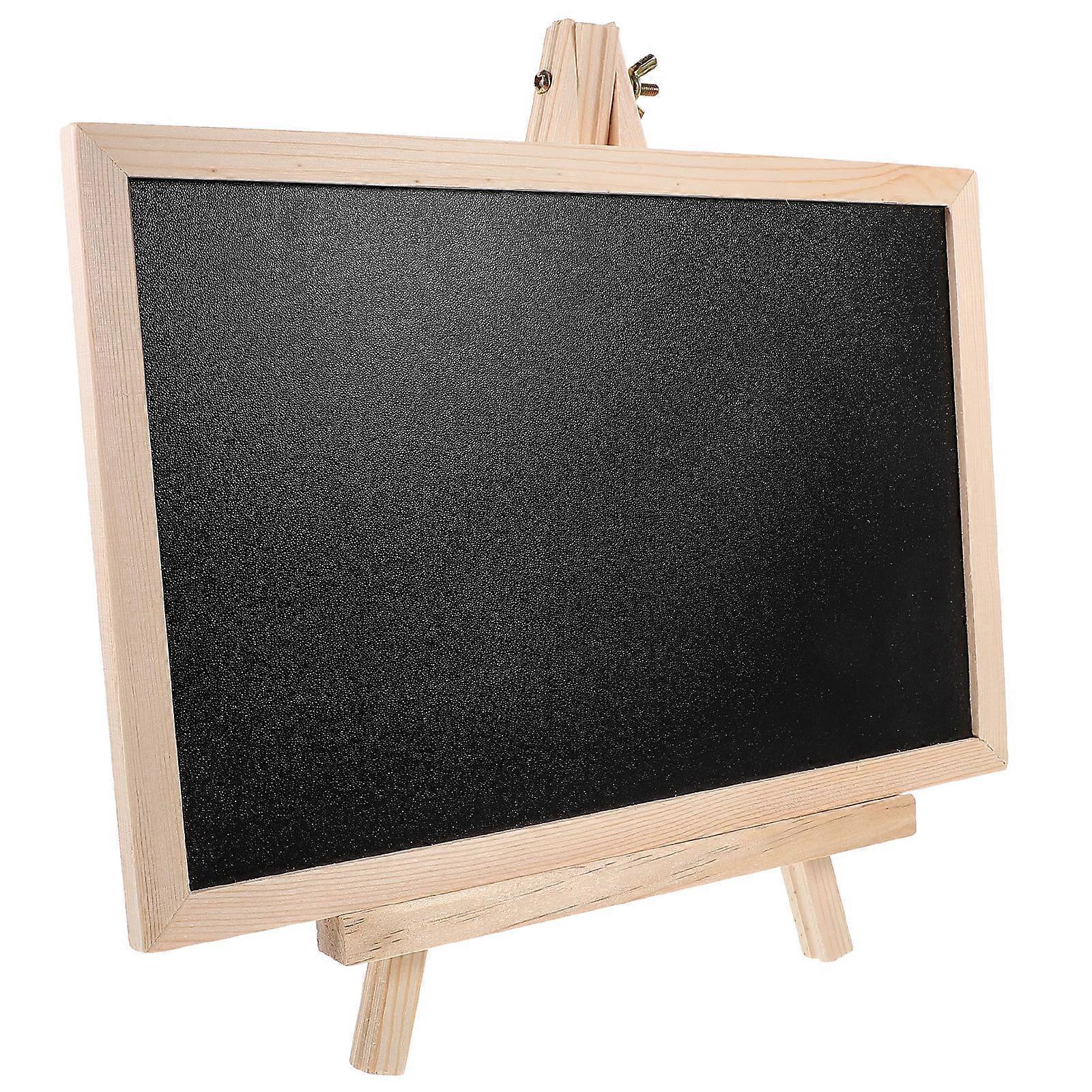 Chalkboard Message Board with Stand – Rustic Desktop Blackboard for Weddings, Birthdays, Home Decor & Events – Reusable & Easy to Use Display