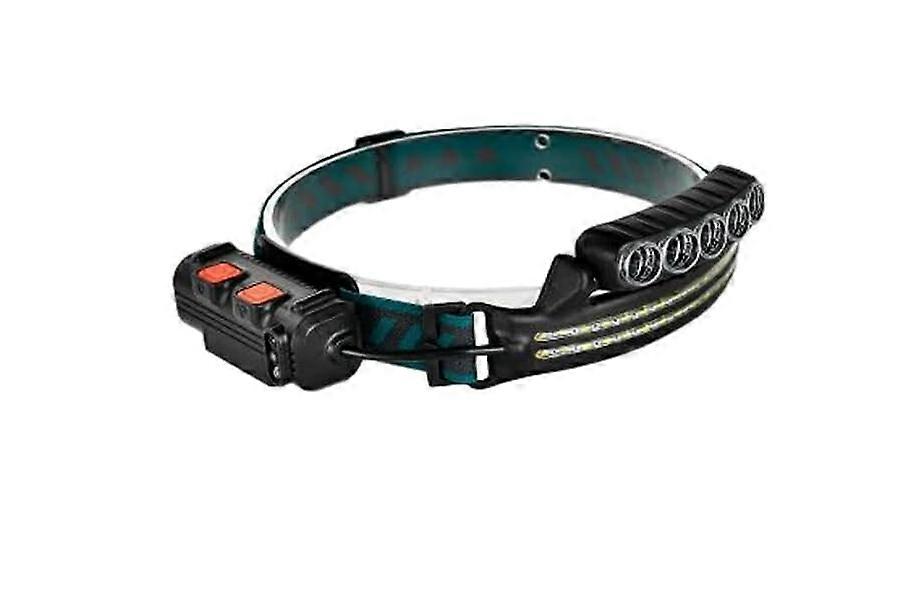 Head-Mounted Light Bright Rechargeable Headlamp Hiking Adjustable Flashlight Torch Powerful Outdoor Induction Camping(Black)