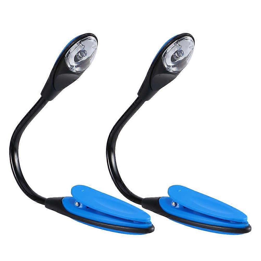 Reading Lamp Booklight Dark Environment Blue 25.00X3.00X1.50CM 2Pcs