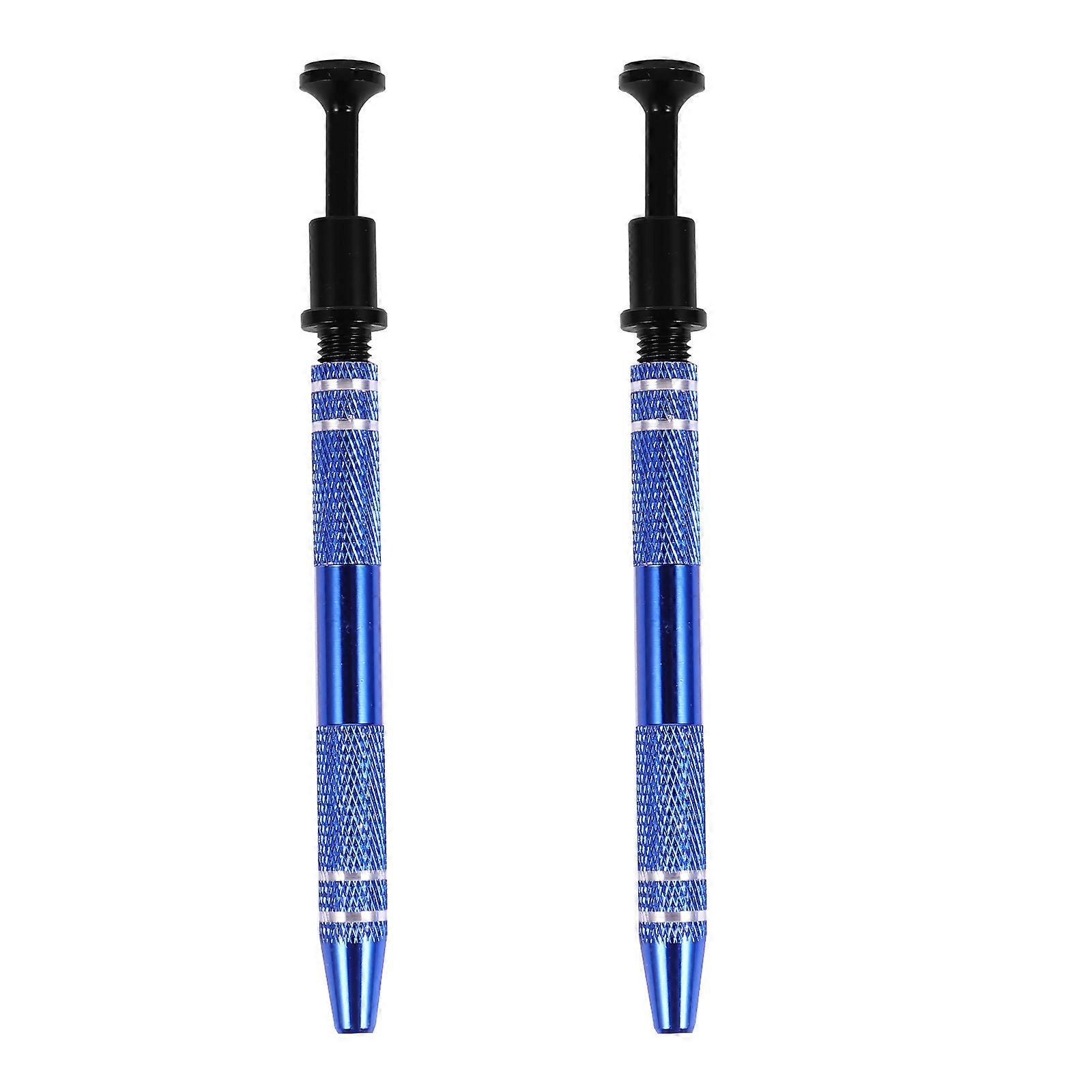 Gems Pickup Tweezers For Laboratory Use 2Pcs Aluminum Alloy