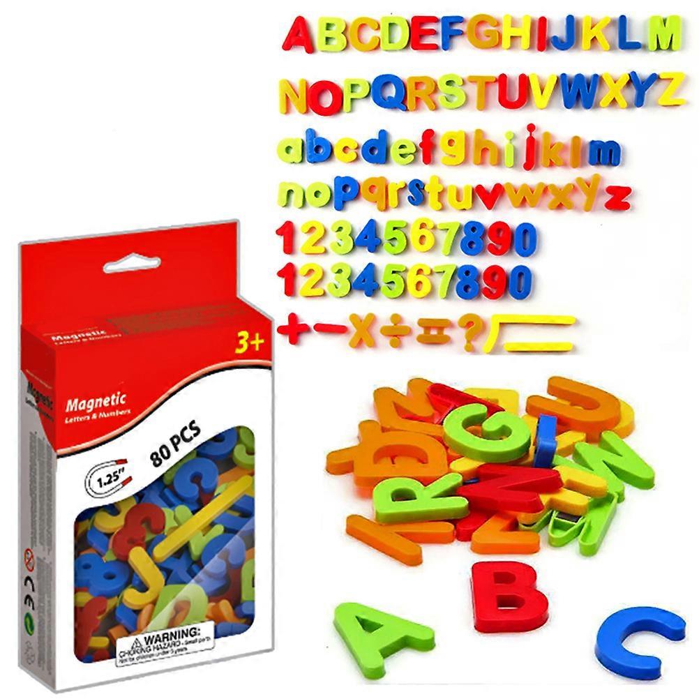 Magnetic Alphabet Magnet Letters Numbers Symbols Toy Set ABC 123 Refrigerator Plastic Toy Early Educational Toys