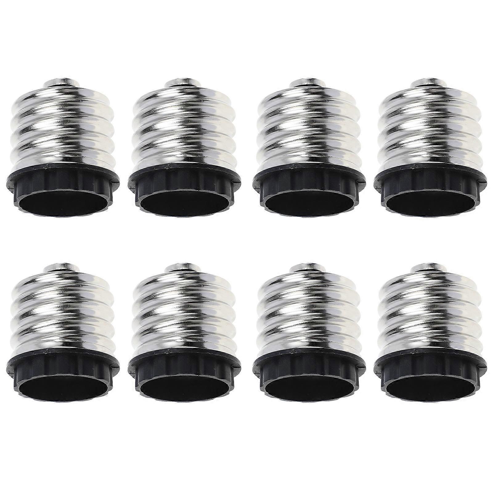 Lamp Holder Converter Not Easy to Break E40 to E27 Base Screw LED Light Lamp Adapter Black 8Pcs