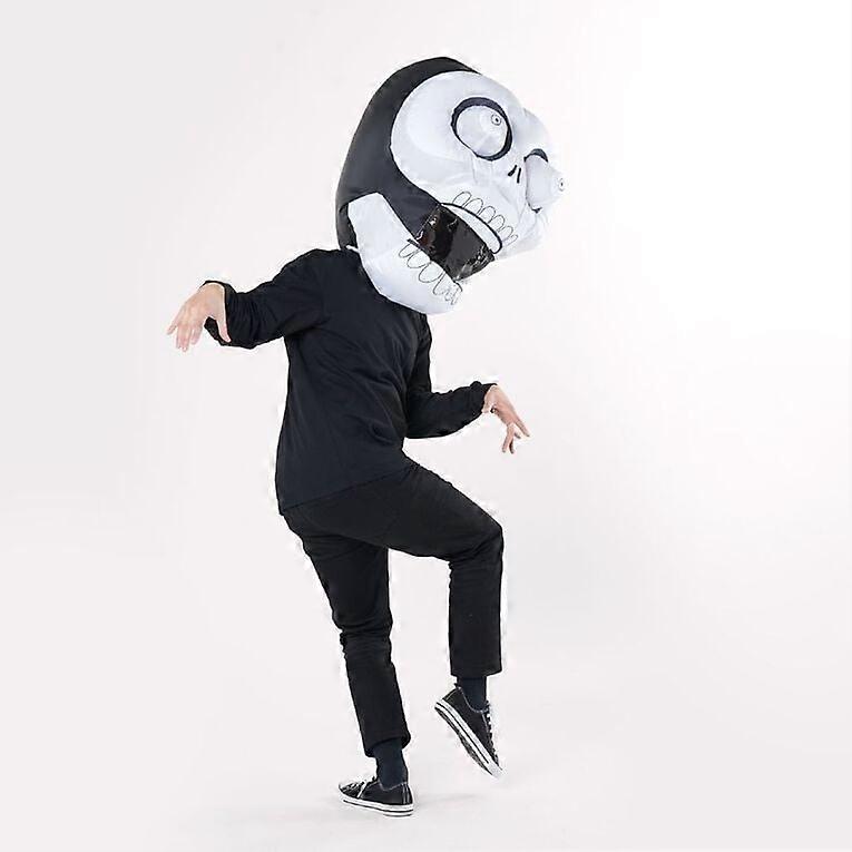 Inflatable skull headdress, party props
