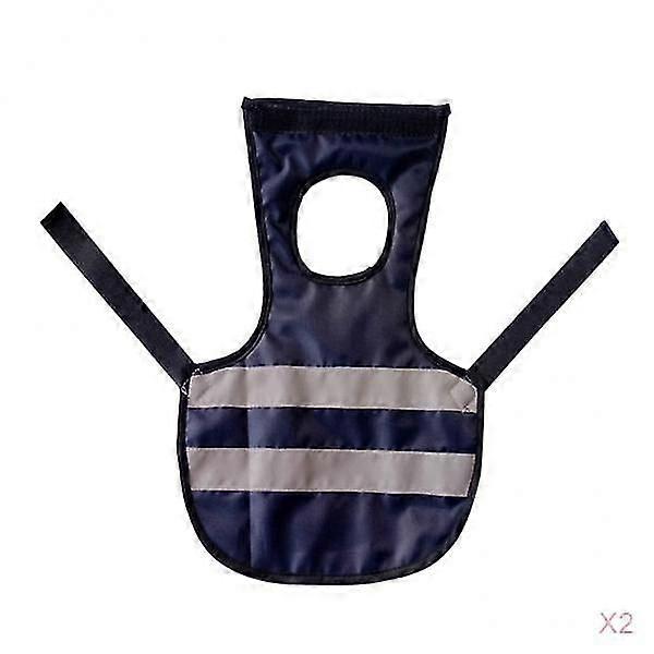 2pcs / set Pet Reflective Vest Poulet Volaille Poule Selle pour Poulet Poulet