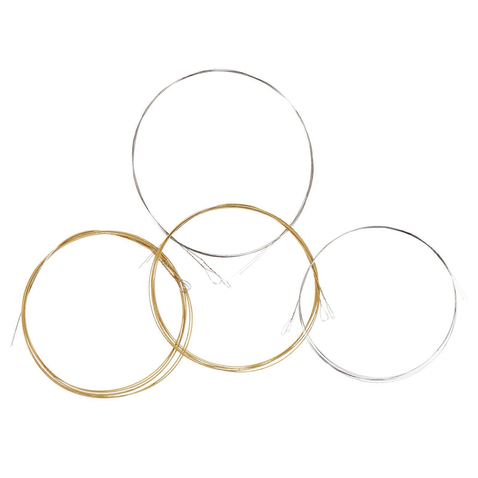 Mandolin Musical Instrument Replacement String Professional Mandolin Strings Silver 4Pcs