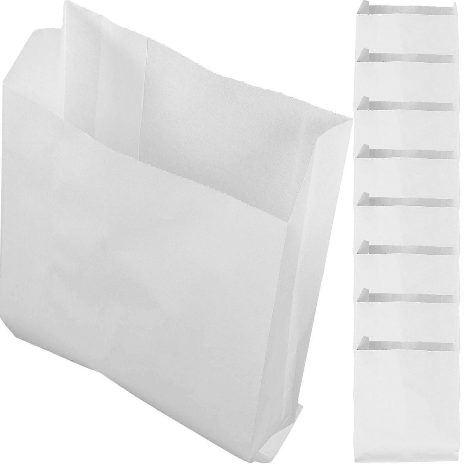 100pcs Oil-proof Paper Take-out Food Wrapping Bag Portable Snack Carrier
