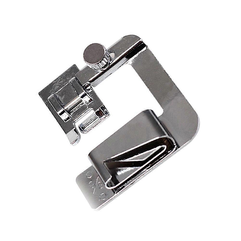 Pied de pression pour machine à coudre Rouleau de presseur / 8 argent ménage faible machine à coudre compatible carré Forme Bords roulants 1Set