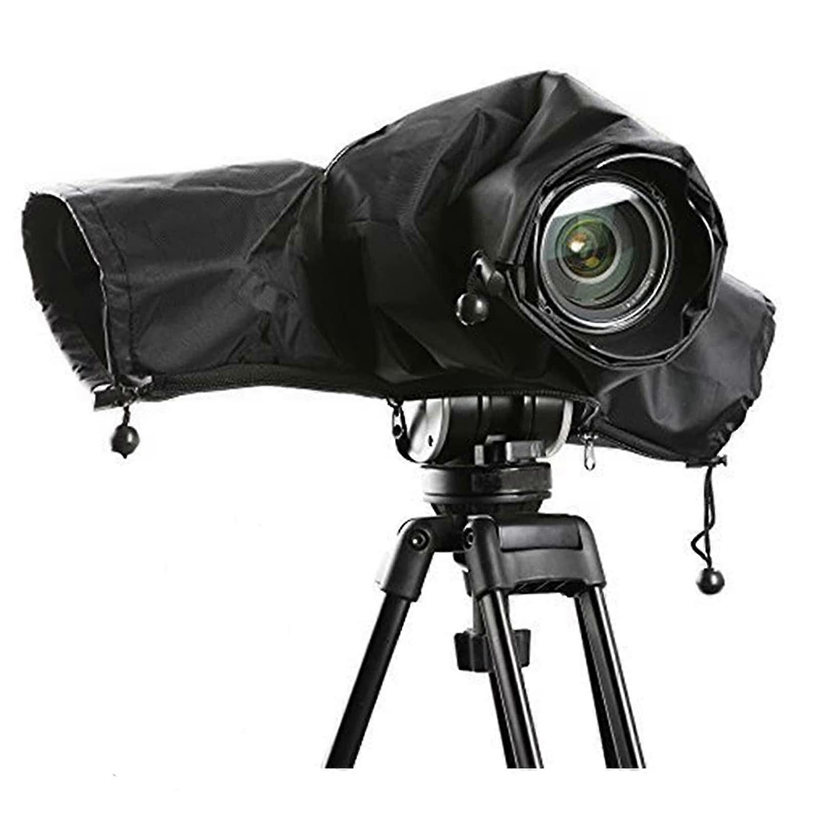 Waterproof Foldable Camera Rain Cover for Nikon Canon Sony DSLR with Transparent Window and Adjustable Size