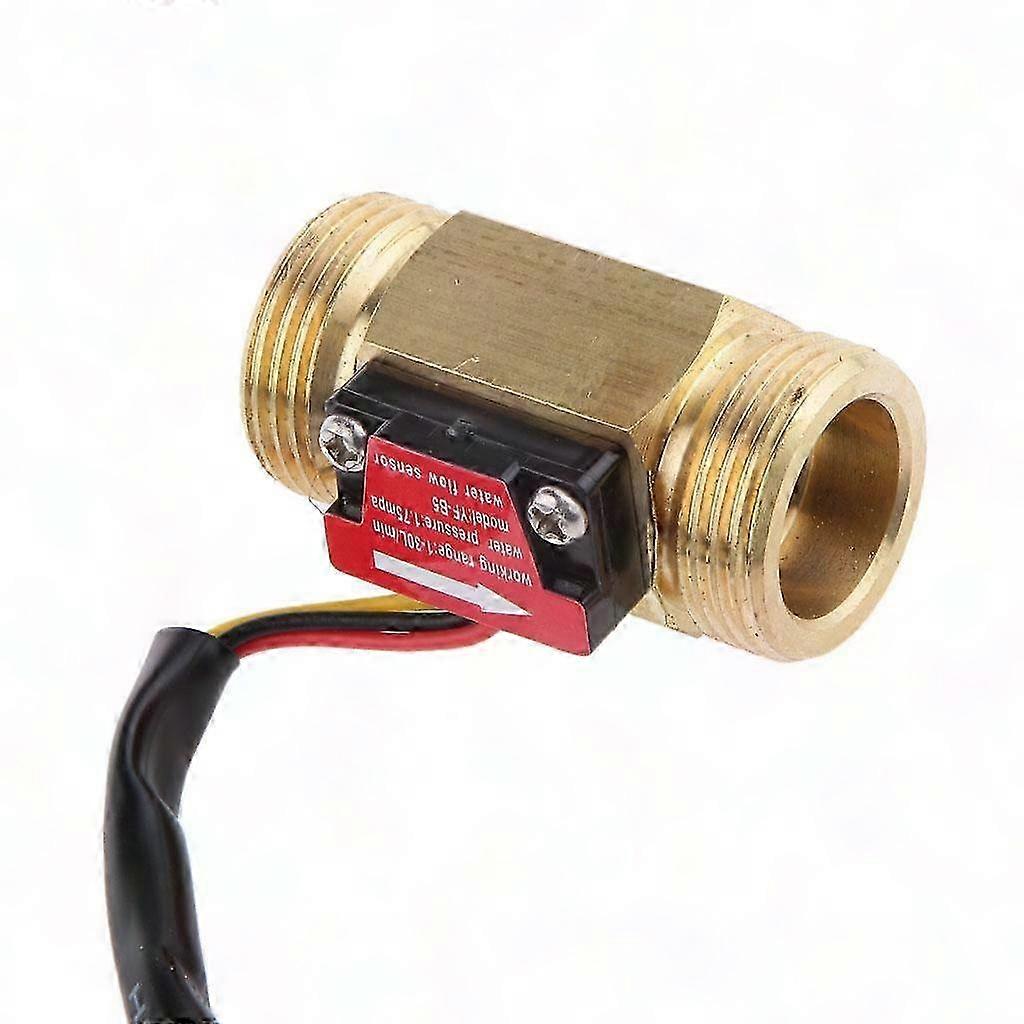 G3/4" Water Flow Flowmeter Counter Hall Sensor Switch Meter 1-30 L/min