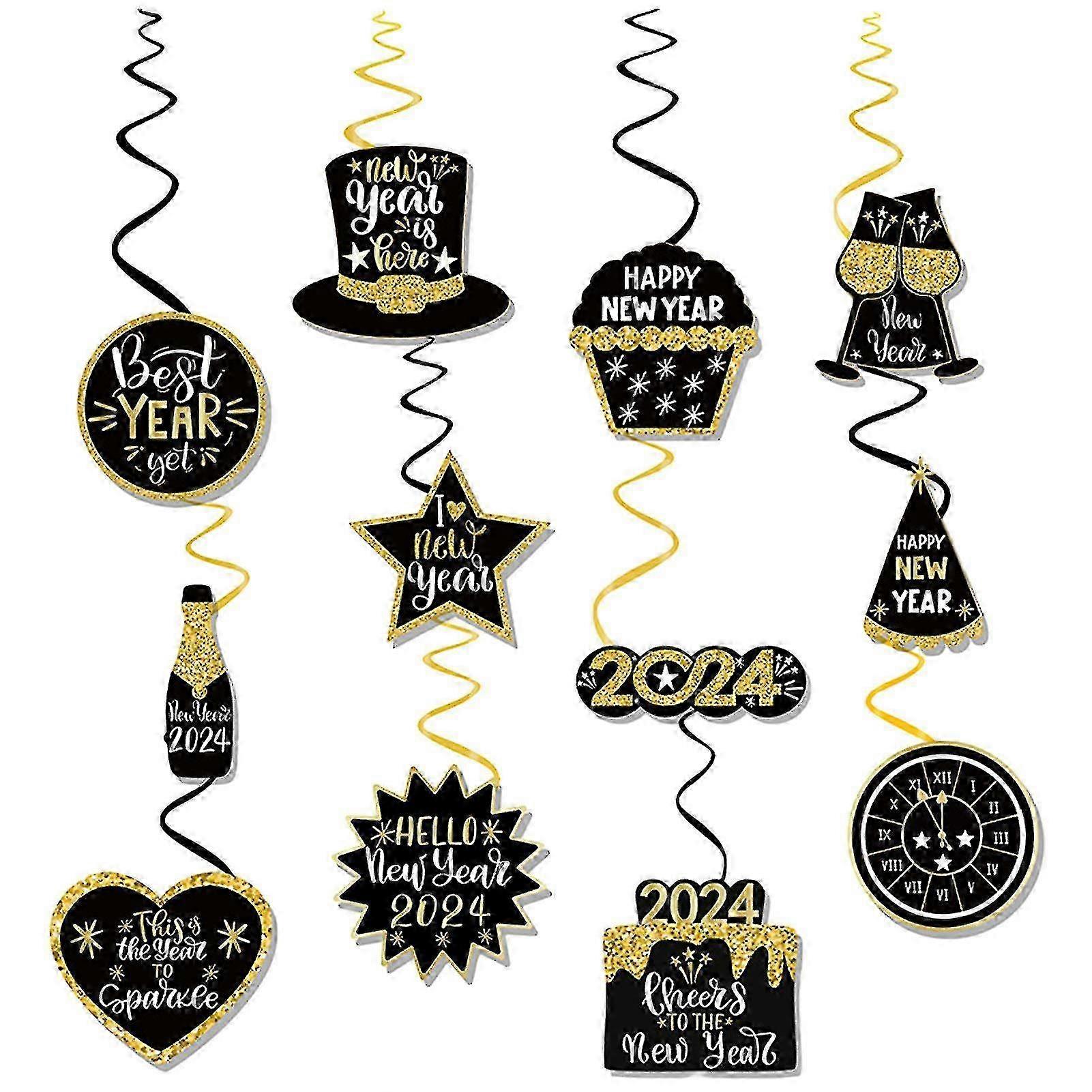 12 Sets of Exquisite and Durable Party Decorations for a Beautiful New Year